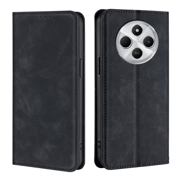 Skin Feel Magnetic Leather Phone Case, For Redmi A7 Pro 171mm / Poco C85x 5G, For Redmi Turbo 5 Max 5G / Poco X8 Pro Max 5G, For Redmi Turbo 5 5G / Poco X8 Pro 5G, For Redmi Note 15 Pro 4G Global 163.2mm, For Redmi A5 4G 171.7mm, For Redmi Note 14S 4G ...