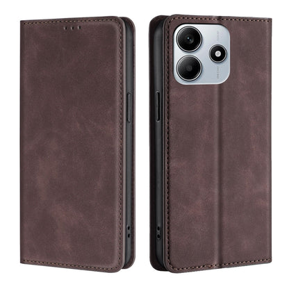 Skin Feel Magnetic Leather Phone Case, For Redmi A7 Pro 171mm / Poco C85x 5G, For Redmi Turbo 5 Max 5G / Poco X8 Pro Max 5G, For Redmi Turbo 5 5G / Poco X8 Pro 5G, For Redmi Note 15 Pro 4G Global 163.2mm, For Redmi A5 4G 171.7mm, For Redmi Note 14S 4G ...