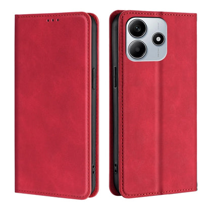 Skin Feel Magnetic Leather Phone Case, For Redmi A7 Pro 171mm / Poco C85x 5G, For Redmi Turbo 5 Max 5G / Poco X8 Pro Max 5G, For Redmi Turbo 5 5G / Poco X8 Pro 5G, For Redmi Note 15 Pro 4G Global 163.2mm, For Redmi A5 4G 171.7mm, For Redmi Note 14S 4G ...