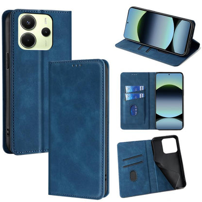 Skin Feel Magnetic Leather Phone Case, For Redmi A7 Pro 171mm / Poco C85x 5G, For Redmi Turbo 5 Max 5G / Poco X8 Pro Max 5G, For Redmi Turbo 5 5G / Poco X8 Pro 5G, For Redmi Note 15 Pro 4G Global 163.2mm, For Redmi A5 4G 171.7mm, For Redmi Note 14S 4G ...