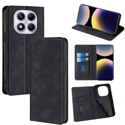 Skin Feel Magnetic Leather Phone Case, For Redmi A7 Pro 171mm / Poco C85x 5G, For Redmi Turbo 5 Max 5G / Poco X8 Pro Max 5G, For Redmi Turbo 5 5G / Poco X8 Pro 5G, For Redmi Note 15 Pro 4G Global 163.2mm, For Redmi A5 4G 171.7mm, For Redmi Note 14S 4G ...