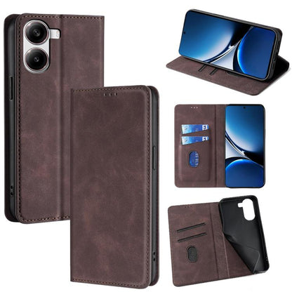 Skin Feel Magnetic Leather Phone Case, For Redmi A7 Pro 171mm / Poco C85x 5G, For Redmi Turbo 5 Max 5G / Poco X8 Pro Max 5G, For Redmi Turbo 5 5G / Poco X8 Pro 5G, For Redmi Note 15 Pro 4G Global 163.2mm, For Redmi A5 4G 171.7mm, For Redmi Note 14S 4G ...