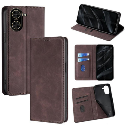 Skin Feel Magnetic Leather Phone Case, For Redmi A7 Pro 171mm / Poco C85x 5G, For Redmi Turbo 5 Max 5G / Poco X8 Pro Max 5G, For Redmi Turbo 5 5G / Poco X8 Pro 5G, For Redmi Note 15 Pro 4G Global 163.2mm, For Redmi A5 4G 171.7mm, For Redmi Note 14S 4G ...