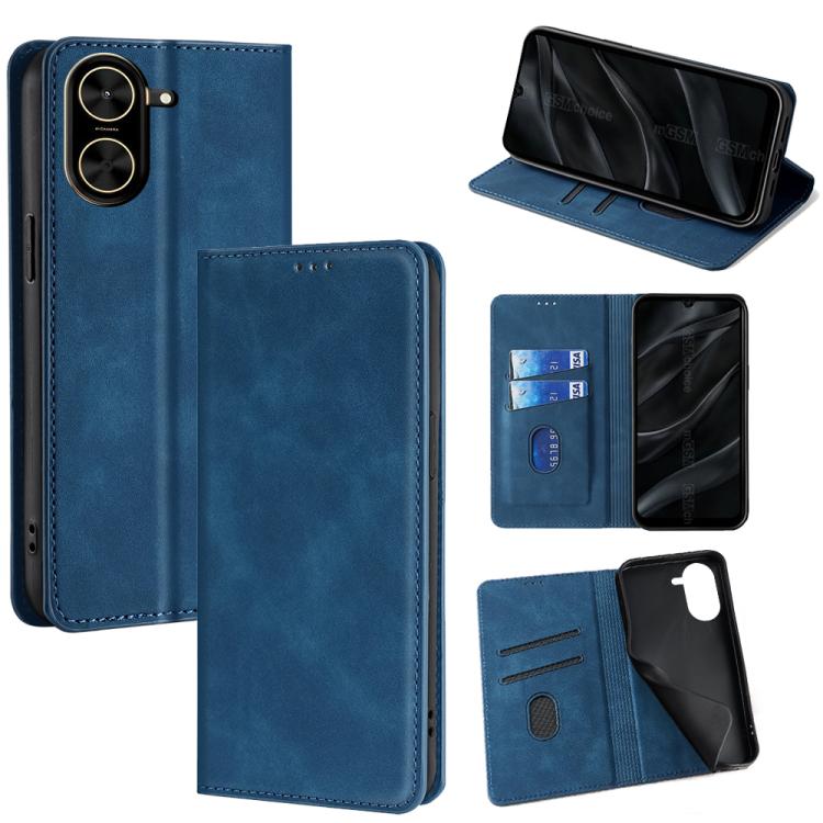 Skin Feel Magnetic Leather Phone Case, For Redmi A7 Pro 171mm / Poco C85x 5G, For Redmi Turbo 5 Max 5G / Poco X8 Pro Max 5G, For Redmi Turbo 5 5G / Poco X8 Pro 5G, For Redmi Note 15 Pro 4G Global 163.2mm, For Redmi A5 4G 171.7mm, For Redmi Note 14S 4G ...