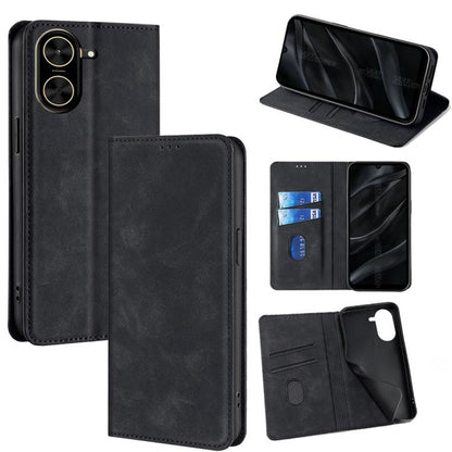 Skin Feel Magnetic Leather Phone Case, For Redmi A7 Pro 171mm / Poco C85x 5G, For Redmi Turbo 5 Max 5G / Poco X8 Pro Max 5G, For Redmi Turbo 5 5G / Poco X8 Pro 5G, For Redmi Note 15 Pro 4G Global 163.2mm, For Redmi A5 4G 171.7mm, For Redmi Note 14S 4G ...