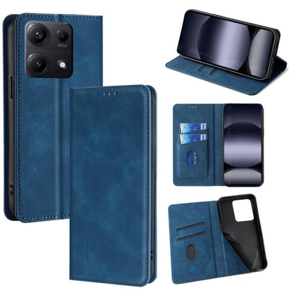Skin Feel Magnetic Leather Phone Case, For Redmi A7 Pro 171mm / Poco C85x 5G, For Redmi Turbo 5 Max 5G / Poco X8 Pro Max 5G, For Redmi Turbo 5 5G / Poco X8 Pro 5G, For Redmi Note 15 Pro 4G Global 163.2mm, For Redmi A5 4G 171.7mm, For Redmi Note 14S 4G ...