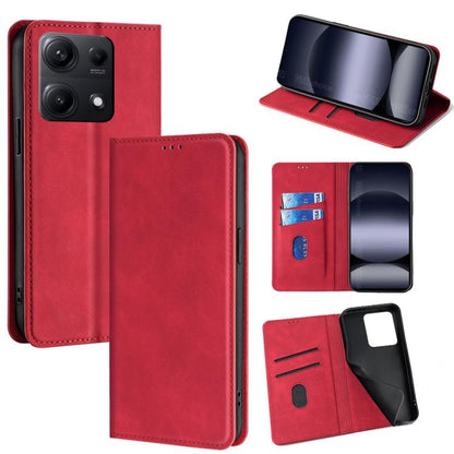 Skin Feel Magnetic Leather Phone Case, For Redmi A7 Pro 171mm / Poco C85x 5G, For Redmi Turbo 5 Max 5G / Poco X8 Pro Max 5G, For Redmi Turbo 5 5G / Poco X8 Pro 5G, For Redmi Note 15 Pro 4G Global 163.2mm, For Redmi A5 4G 171.7mm, For Redmi Note 14S 4G ...