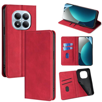 Skin Feel Magnetic Leather Phone Case, For Redmi A7 Pro 171mm / Poco C85x 5G, For Redmi Turbo 5 Max 5G / Poco X8 Pro Max 5G, For Redmi Turbo 5 5G / Poco X8 Pro 5G, For Redmi Note 15 Pro 4G Global 163.2mm, For Redmi A5 4G 171.7mm, For Redmi Note 14S 4G ...