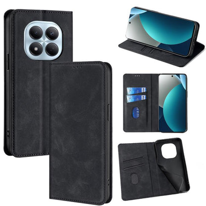 Skin Feel Magnetic Leather Phone Case, For Redmi A7 Pro 171mm / Poco C85x 5G, For Redmi Turbo 5 Max 5G / Poco X8 Pro Max 5G, For Redmi Turbo 5 5G / Poco X8 Pro 5G, For Redmi Note 15 Pro 4G Global 163.2mm, For Redmi A5 4G 171.7mm, For Redmi Note 14S 4G ...