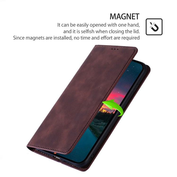 Skin Feel Magnetic Leather Phone Case, For Redmi A7 Pro 171mm / Poco C85x 5G, For Redmi Turbo 5 Max 5G / Poco X8 Pro Max 5G, For Redmi Turbo 5 5G / Poco X8 Pro 5G, For Redmi Note 15 Pro 4G Global 163.2mm, For Redmi A5 4G 171.7mm, For Redmi Note 14S 4G ...