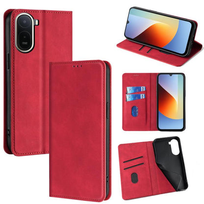 Skin Feel Magnetic Leather Phone Case, For Redmi A7 Pro 171mm / Poco C85x 5G, For Redmi Turbo 5 Max 5G / Poco X8 Pro Max 5G, For Redmi Turbo 5 5G / Poco X8 Pro 5G, For Redmi Note 15 Pro 4G Global 163.2mm, For Redmi A5 4G 171.7mm, For Redmi Note 14S 4G ...