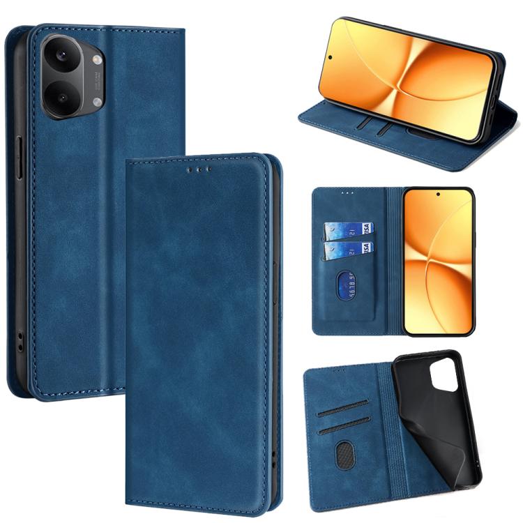 Skin Feel Magnetic Leather Phone Case, For Redmi A7 Pro 171mm / Poco C85x 5G, For Redmi Turbo 5 Max 5G / Poco X8 Pro Max 5G, For Redmi Turbo 5 5G / Poco X8 Pro 5G, For Redmi Note 15 Pro 4G Global 163.2mm, For Redmi A5 4G 171.7mm, For Redmi Note 14S 4G ...
