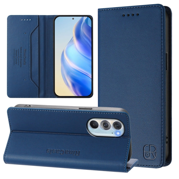 RC01 Dual-Folded Magnetic Suction RFID Leather Phone Case, For Motorola Edge 2022 / Edge 5G UW 2022, For Motorola Edge 30, For Motorola Edge 30 Pro / Edge X30, For Motorola Edge S30 / Moto G200 5G
