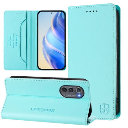 RC01 Dual-Folded Magnetic Suction RFID Leather Phone Case, For Motorola Edge 2022 / Edge 5G UW 2022, For Motorola Edge 30, For Motorola Edge 30 Pro / Edge X30, For Motorola Edge S30 / Moto G200 5G