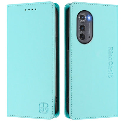 RC01 Dual-Folded Magnetic Suction RFID Leather Phone Case, For Motorola Edge 2022 / Edge 5G UW 2022, For Motorola Edge 30, For Motorola Edge 30 Pro / Edge X30, For Motorola Edge S30 / Moto G200 5G