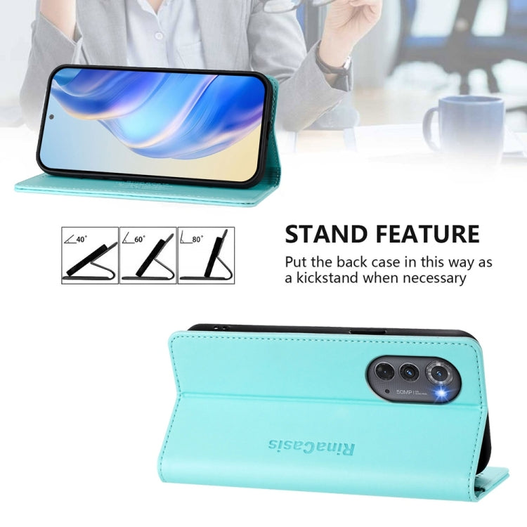 RC01 Dual-Folded Magnetic Suction RFID Leather Phone Case, For Motorola Edge 2022 / Edge 5G UW 2022, For Motorola Edge 30, For Motorola Edge 30 Pro / Edge X30, For Motorola Edge S30 / Moto G200 5G