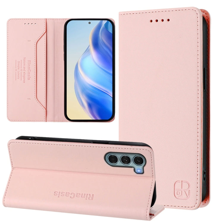 RC01 Dual-Folded Magnetic Suction RFID Leather Phone Case, For Motorola Edge 2022 / Edge 5G UW 2022, For Motorola Edge 30, For Motorola Edge 30 Pro / Edge X30, For Motorola Edge S30 / Moto G200 5G