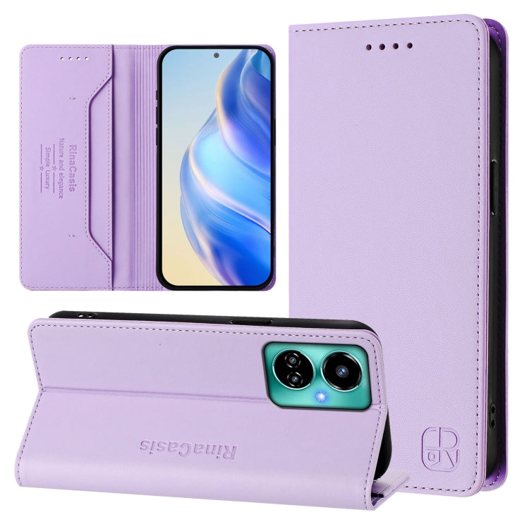 RC01 Dual-Folded Magnetic Suction RFID Leather Phone Case, For Tecno Camon 19 / 19 Pro 5G, For Tecno Pova 4 Pro 4G, For Tecno Pova 4, For Tecno Pova Neo 2, For Tecno Spark GO 2022 / 8C / 9, For Tecno Spark 9T / 9 Pro, For Tecno Pova 3, For Tecno Pop 5 ...