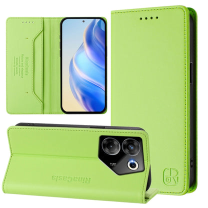 RC01 Dual-Folded Magnetic Suction RFID Leather Phone Case, For Tecno Pova 5 Pro 5G, For Tecno Pova Neo 3, For Tecno Pova 5, For Tecno Camon 20 Premier 5G, For Tecno Camon 20 Pro 5G, For Tecno Camon 20 4G / 20 Pro 4G, For Tecno Pop 7/ 7 Pro / Spark GO 2...
