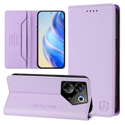 RC01 Dual-Folded Magnetic Suction RFID Leather Phone Case, For Tecno Pova 5 Pro 5G, For Tecno Pova Neo 3, For Tecno Pova 5, For Tecno Camon 20 Premier 5G, For Tecno Camon 20 Pro 5G, For Tecno Camon 20 4G / 20 Pro 4G, For Tecno Pop 7/ 7 Pro / Spark GO 2...
