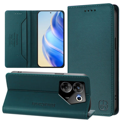 RC01 Dual-Folded Magnetic Suction RFID Leather Phone Case, For Tecno Pova 5 Pro 5G, For Tecno Pova Neo 3, For Tecno Pova 5, For Tecno Camon 20 Premier 5G, For Tecno Camon 20 Pro 5G, For Tecno Camon 20 4G / 20 Pro 4G, For Tecno Pop 7/ 7 Pro / Spark GO 2...
