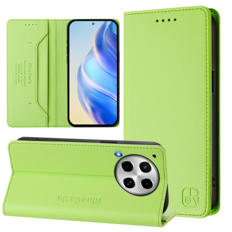 RC01 Dual-Folded Magnetic Suction RFID Leather Phone Case, For Tecno Spark 30C, For Tecno Pop 6C / itel A18, For Tecno Spark 10 Pro Magic, For Tecno Camon 30 Premier 5G, For Tecno Pova 6 Neo, For Tecno Pova 6 4G, For Tecno Pova 6 5G / 6 Pro 5G         ...