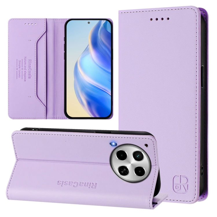 RC01 Dual-Folded Magnetic Suction RFID Leather Phone Case, For Tecno Spark 30C, For Tecno Pop 6C / itel A18, For Tecno Spark 10 Pro Magic, For Tecno Camon 30 Premier 5G, For Tecno Pova 6 Neo, For Tecno Pova 6 4G, For Tecno Pova 6 5G / 6 Pro 5G         ...