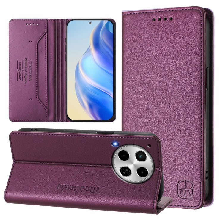 RC01 Dual-Folded Magnetic Suction RFID Leather Phone Case, For Tecno Spark 30C, For Tecno Pop 6C / itel A18, For Tecno Spark 10 Pro Magic, For Tecno Camon 30 Premier 5G, For Tecno Pova 6 Neo, For Tecno Pova 6 4G, For Tecno Pova 6 5G / 6 Pro 5G         ...