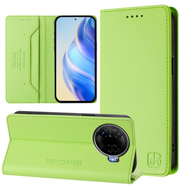 RC01 Dual-Folded Magnetic Suction RFID Leather Phone Case, For Tecno Spark 30C, For Tecno Pop 6C / itel A18, For Tecno Spark 10 Pro Magic, For Tecno Camon 30 Premier 5G, For Tecno Pova 6 Neo, For Tecno Pova 6 4G, For Tecno Pova 6 5G / 6 Pro 5G         ...