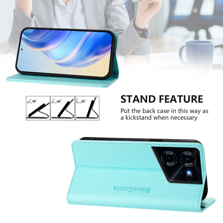 RC01 Dual-Folded Magnetic Suction RFID Leather Phone Case, For Tecno Pova 5 Pro 5G, For Tecno Pova Neo 3, For Tecno Pova 5, For Tecno Camon 20 Premier 5G, For Tecno Camon 20 Pro 5G, For Tecno Camon 20 4G / 20 Pro 4G, For Tecno Pop 7/ 7 Pro / Spark GO 2...