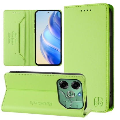 RC01 Dual-Folded Magnetic Suction RFID Leather Phone Case, For Tecno Spark 30C, For Tecno Pop 6C / itel A18, For Tecno Spark 10 Pro Magic, For Tecno Camon 30 Premier 5G, For Tecno Pova 6 Neo, For Tecno Pova 6 4G, For Tecno Pova 6 5G / 6 Pro 5G         ...