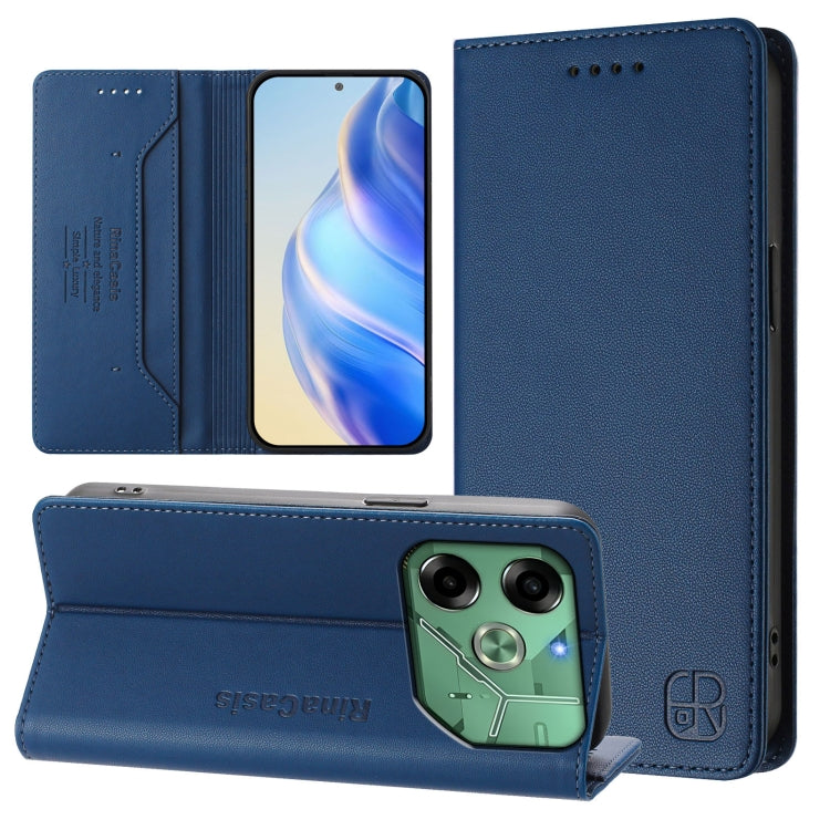 RC01 Dual-Folded Magnetic Suction RFID Leather Phone Case, For Tecno Spark 30C, For Tecno Pop 6C / itel A18, For Tecno Spark 10 Pro Magic, For Tecno Camon 30 Premier 5G, For Tecno Pova 6 Neo, For Tecno Pova 6 4G, For Tecno Pova 6 5G / 6 Pro 5G         ...