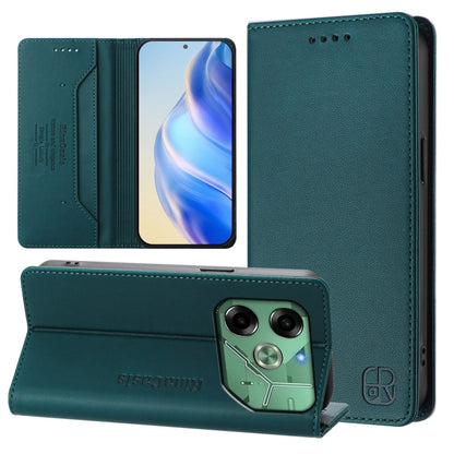 RC01 Dual-Folded Magnetic Suction RFID Leather Phone Case, For Tecno Spark 30C, For Tecno Pop 6C / itel A18, For Tecno Spark 10 Pro Magic, For Tecno Camon 30 Premier 5G, For Tecno Pova 6 Neo, For Tecno Pova 6 4G, For Tecno Pova 6 5G / 6 Pro 5G         ...