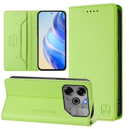 RC01 Dual-Folded Magnetic Suction RFID Leather Phone Case, For Tecno Spark 30C, For Tecno Pop 6C / itel A18, For Tecno Spark 10 Pro Magic, For Tecno Camon 30 Premier 5G, For Tecno Pova 6 Neo, For Tecno Pova 6 4G, For Tecno Pova 6 5G / 6 Pro 5G         ...