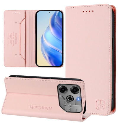 RC01 Dual-Folded Magnetic Suction RFID Leather Phone Case, For Tecno Spark 30C, For Tecno Pop 6C / itel A18, For Tecno Spark 10 Pro Magic, For Tecno Camon 30 Premier 5G, For Tecno Pova 6 Neo, For Tecno Pova 6 4G, For Tecno Pova 6 5G / 6 Pro 5G         ...