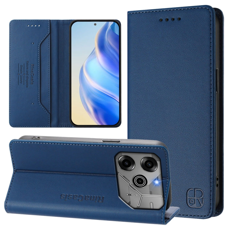RC01 Dual-Folded Magnetic Suction RFID Leather Phone Case, For Tecno Spark 30C, For Tecno Pop 6C / itel A18, For Tecno Spark 10 Pro Magic, For Tecno Camon 30 Premier 5G, For Tecno Pova 6 Neo, For Tecno Pova 6 4G, For Tecno Pova 6 5G / 6 Pro 5G         ...