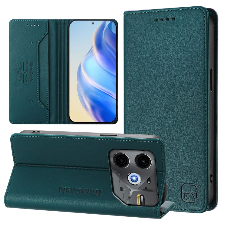 RC01 Dual-Folded Magnetic Suction RFID Leather Phone Case, For Tecno Spark 30C, For Tecno Pop 6C / itel A18, For Tecno Spark 10 Pro Magic, For Tecno Camon 30 Premier 5G, For Tecno Pova 6 Neo, For Tecno Pova 6 4G, For Tecno Pova 6 5G / 6 Pro 5G         ...