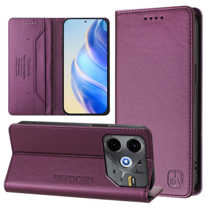 RC01 Dual-Folded Magnetic Suction RFID Leather Phone Case, For Tecno Spark 30C, For Tecno Pop 6C / itel A18, For Tecno Spark 10 Pro Magic, For Tecno Camon 30 Premier 5G, For Tecno Pova 6 Neo, For Tecno Pova 6 4G, For Tecno Pova 6 5G / 6 Pro 5G         ...