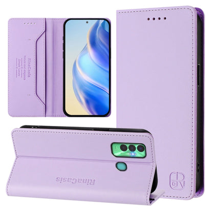 RC01 Dual-Folded Magnetic Suction RFID Leather Phone Case, For Tecno Camon 19 / 19 Pro 5G, For Tecno Pova 4 Pro 4G, For Tecno Pova 4, For Tecno Pova Neo 2, For Tecno Spark GO 2022 / 8C / 9, For Tecno Spark 9T / 9 Pro, For Tecno Pova 3, For Tecno Pop 5 ...