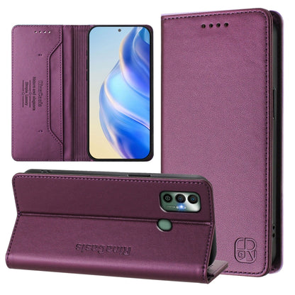 RC01 Dual-Folded Magnetic Suction RFID Leather Phone Case, For Tecno Camon 19 / 19 Pro 5G, For Tecno Pova 4 Pro 4G, For Tecno Pova 4, For Tecno Pova Neo 2, For Tecno Spark GO 2022 / 8C / 9, For Tecno Spark 9T / 9 Pro, For Tecno Pova 3, For Tecno Pop 5 ...