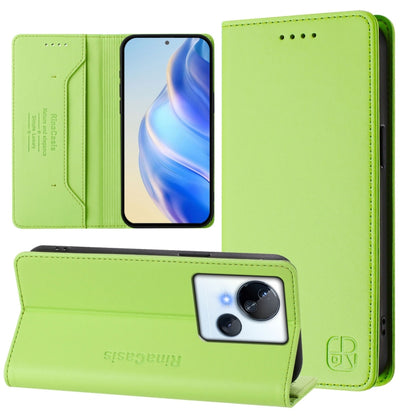 RC01 Dual-Folded Magnetic Suction RFID Leather Phone Case, For Tecno Pova 5 Pro 5G, For Tecno Pova Neo 3, For Tecno Pova 5, For Tecno Camon 20 Premier 5G, For Tecno Camon 20 Pro 5G, For Tecno Camon 20 4G / 20 Pro 4G, For Tecno Pop 7/ 7 Pro / Spark GO 2...