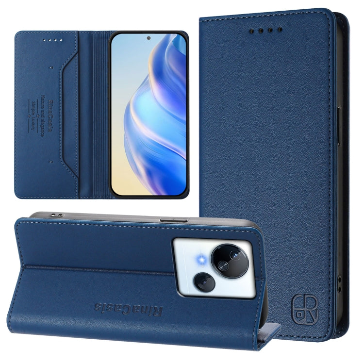 RC01 Dual-Folded Magnetic Suction RFID Leather Phone Case, For Tecno Pova 5 Pro 5G, For Tecno Pova Neo 3, For Tecno Pova 5, For Tecno Camon 20 Premier 5G, For Tecno Camon 20 Pro 5G, For Tecno Camon 20 4G / 20 Pro 4G, For Tecno Pop 7/ 7 Pro / Spark GO 2...