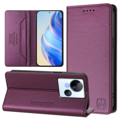 RC01 Dual-Folded Magnetic Suction RFID Leather Phone Case, For Tecno Pova 5 Pro 5G, For Tecno Pova Neo 3, For Tecno Pova 5, For Tecno Camon 20 Premier 5G, For Tecno Camon 20 Pro 5G, For Tecno Camon 20 4G / 20 Pro 4G, For Tecno Pop 7/ 7 Pro / Spark GO 2...