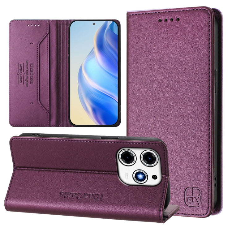 RC01 Dual-Folded Magnetic Suction RFID Leather Phone Case, For Tecno Spark 30C, For Tecno Pop 6C / itel A18, For Tecno Spark 10 Pro Magic, For Tecno Camon 30 Premier 5G, For Tecno Pova 6 Neo, For Tecno Pova 6 4G, For Tecno Pova 6 5G / 6 Pro 5G         ...