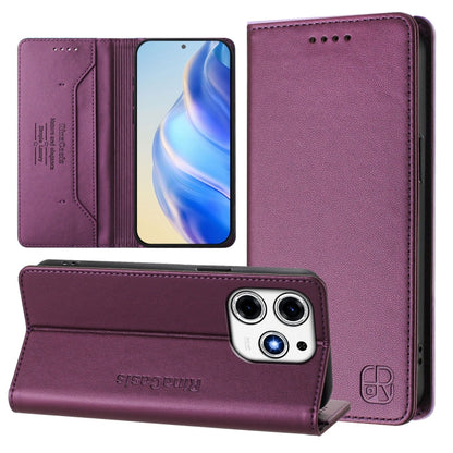 RC01 Dual-Folded Magnetic Suction RFID Leather Phone Case, For Tecno Spark 30C, For Tecno Pop 6C / itel A18, For Tecno Spark 10 Pro Magic, For Tecno Camon 30 Premier 5G, For Tecno Pova 6 Neo, For Tecno Pova 6 4G, For Tecno Pova 6 5G / 6 Pro 5G         ...