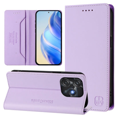 RC01 Dual-Folded Magnetic Suction RFID Leather Phone Case, For Tecno Pova 5 Pro 5G, For Tecno Pova Neo 3, For Tecno Pova 5, For Tecno Camon 20 Premier 5G, For Tecno Camon 20 Pro 5G, For Tecno Camon 20 4G / 20 Pro 4G, For Tecno Pop 7/ 7 Pro / Spark GO 2...