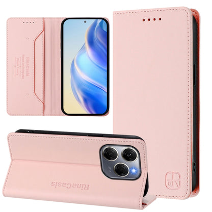 RC01 Dual-Folded Magnetic Suction RFID Leather Phone Case, For Tecno Pova 5 Pro 5G, For Tecno Pova Neo 3, For Tecno Pova 5, For Tecno Camon 20 Premier 5G, For Tecno Camon 20 Pro 5G, For Tecno Camon 20 4G / 20 Pro 4G, For Tecno Pop 7/ 7 Pro / Spark GO 2...