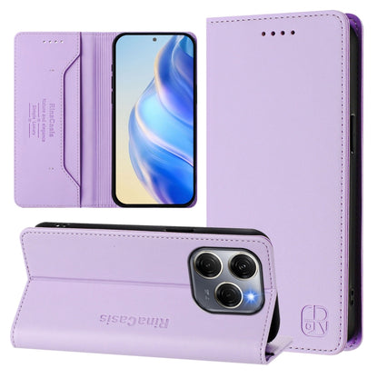 RC01 Dual-Folded Magnetic Suction RFID Leather Phone Case, For Tecno Pova 5 Pro 5G, For Tecno Pova Neo 3, For Tecno Pova 5, For Tecno Camon 20 Premier 5G, For Tecno Camon 20 Pro 5G, For Tecno Camon 20 4G / 20 Pro 4G, For Tecno Pop 7/ 7 Pro / Spark GO 2...