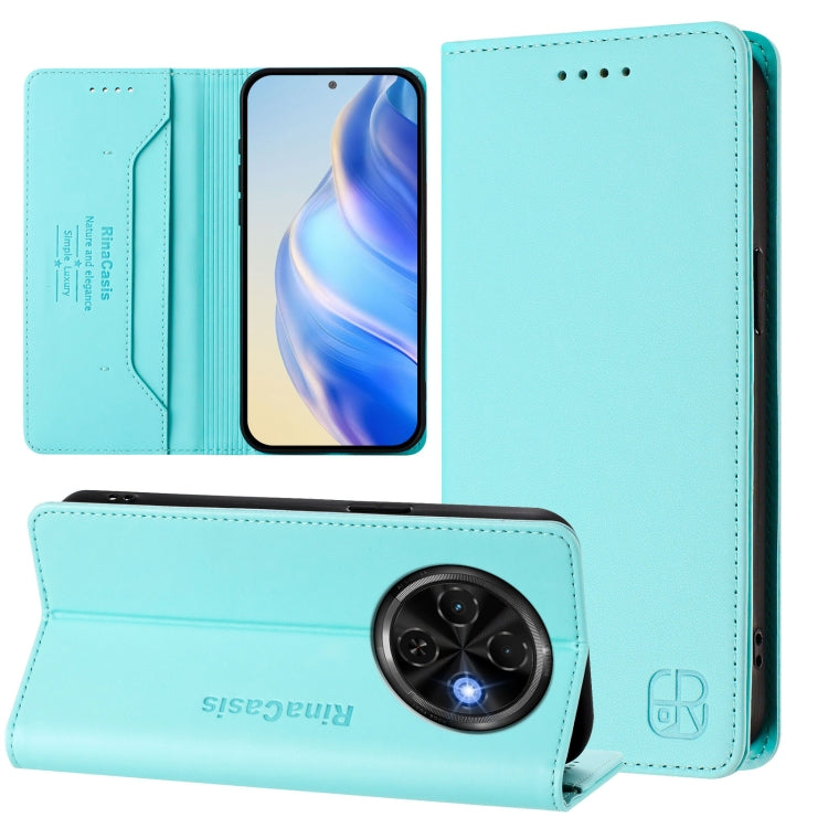 RC01 Dual-Folded Magnetic Suction RFID Leather Phone Case, For Tecno Spark 30C, For Tecno Pop 6C / itel A18, For Tecno Spark 10 Pro Magic, For Tecno Camon 30 Premier 5G, For Tecno Pova 6 Neo, For Tecno Pova 6 4G, For Tecno Pova 6 5G / 6 Pro 5G         ...