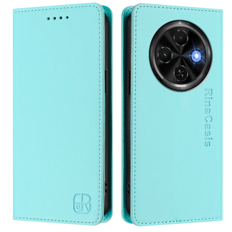 RC01 Dual-Folded Magnetic Suction RFID Leather Phone Case, For Tecno Spark 30C, For Tecno Pop 6C / itel A18, For Tecno Spark 10 Pro Magic, For Tecno Camon 30 Premier 5G, For Tecno Pova 6 Neo, For Tecno Pova 6 4G, For Tecno Pova 6 5G / 6 Pro 5G         ...